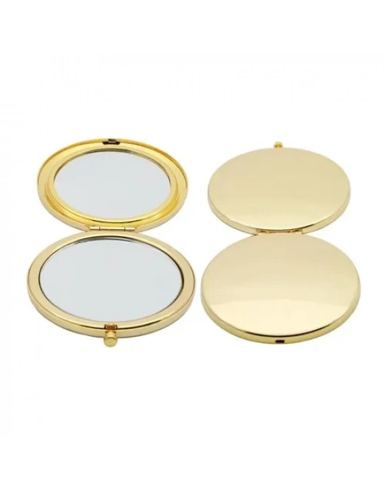 Promosyon Yuvarlak Cep Aynası Gold Renk