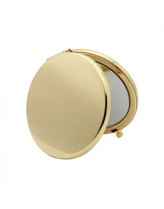Promosyon Yuvarlak Cep Aynası Gold Renk