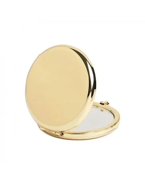Promosyon Yuvarlak Cep Aynası Gold Renk