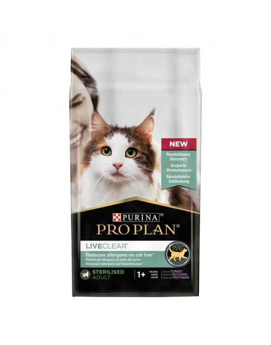 ProPlan LiveClear Sterilised Hindili Kısır Kedi Maması 7kg