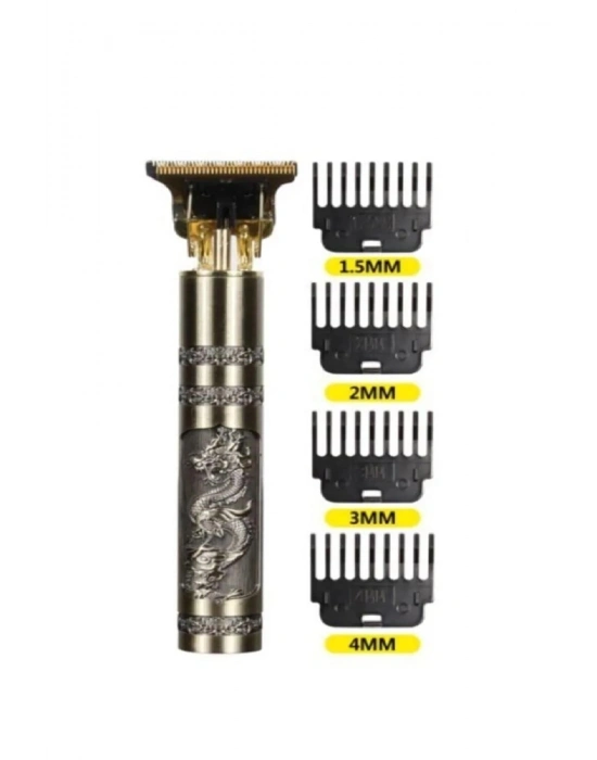 Ps-033 Çelik Kasa Profesyonel T-bıçak Saç Sakal Ense Ve Çizim Tıraş Makinesi