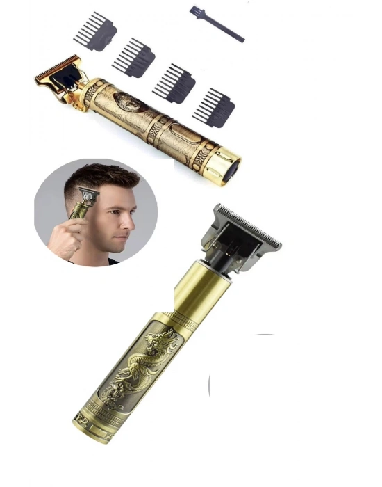 Ps-033 Çelik Kasa Profesyonel T-bıçak Saç Sakal Ense Ve Çizim Tıraş Makinesi