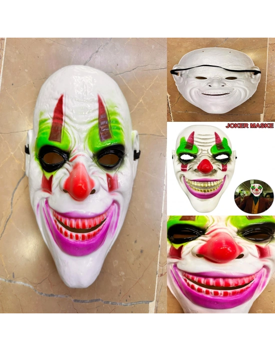 Psikopat Palyaço Temalı Joker Maskesi