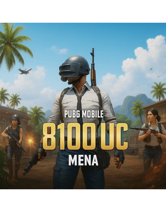 PUBG Mobile 8100 UC Mena