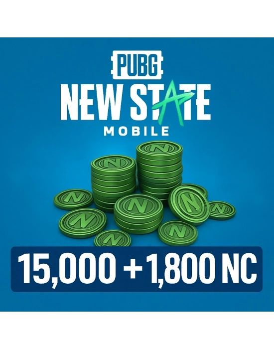 Pubg New State Mobile 15.000 + 1.800 Nc