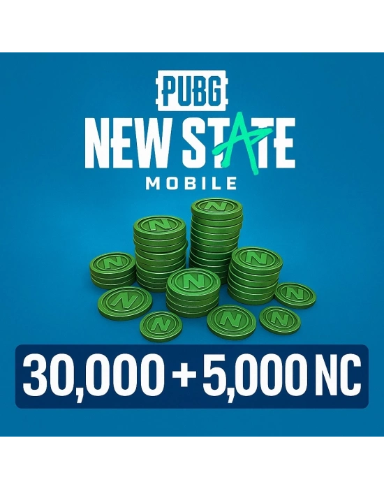Pubg New State Mobile 30.000 + 5.000 Nc