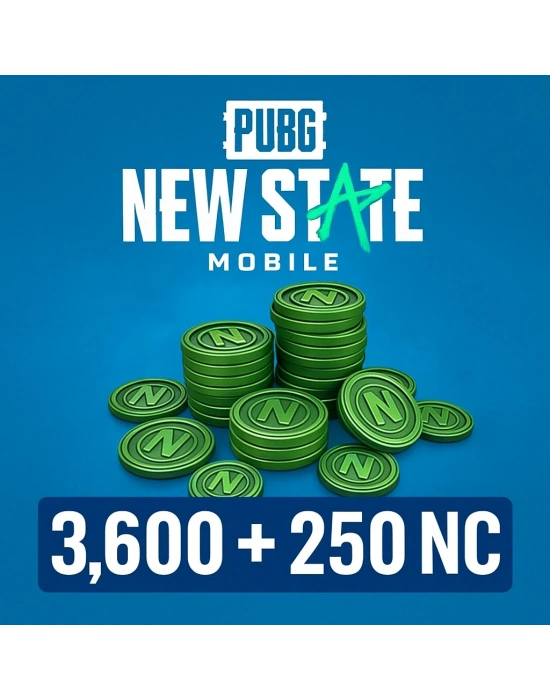 Pubg New State Mobile 3.600 + 250 Nc