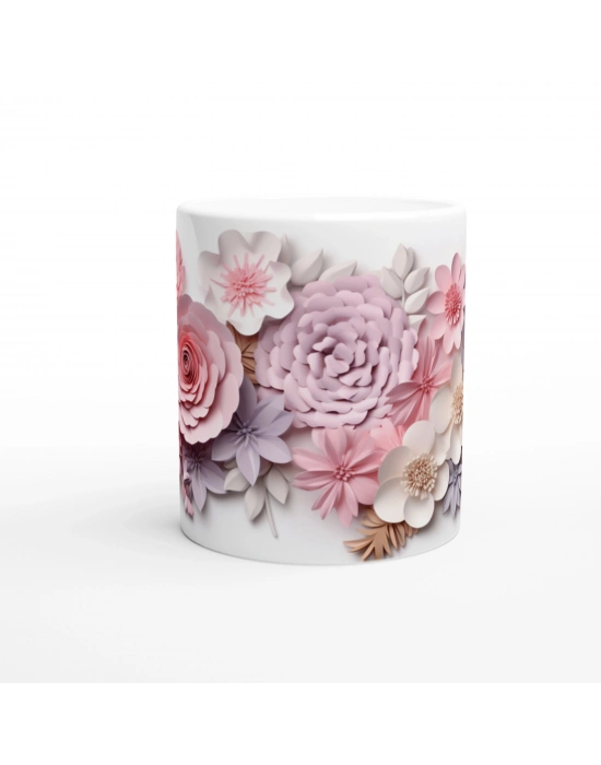 Pudra Rüyası Çiçekli Kupa Bardak