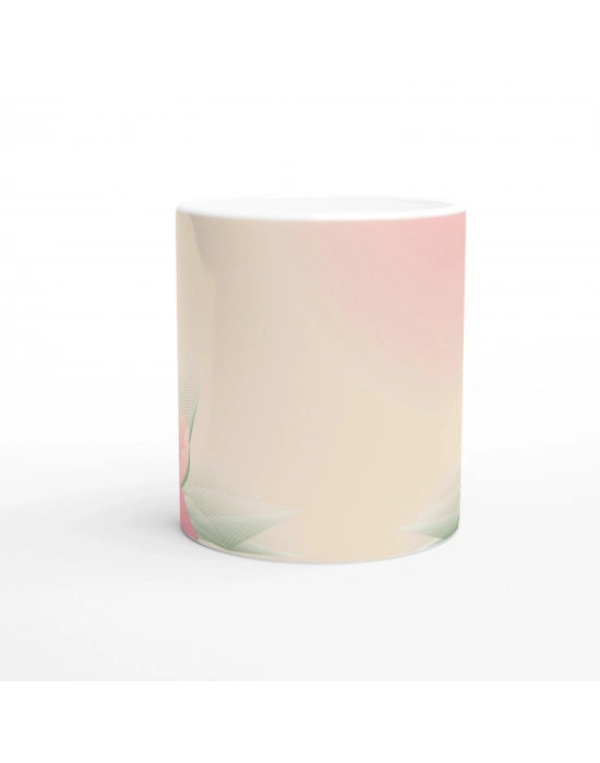 Pudra Zarafeti Dijital Çiçek Kupa