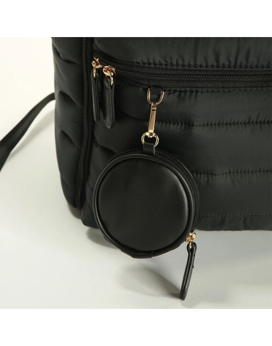 Puff Anne Bebek Bakım Sırt Çantası 7335 Siyah