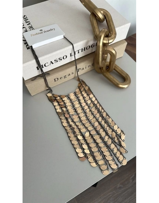 Pullu Kolye - Altın