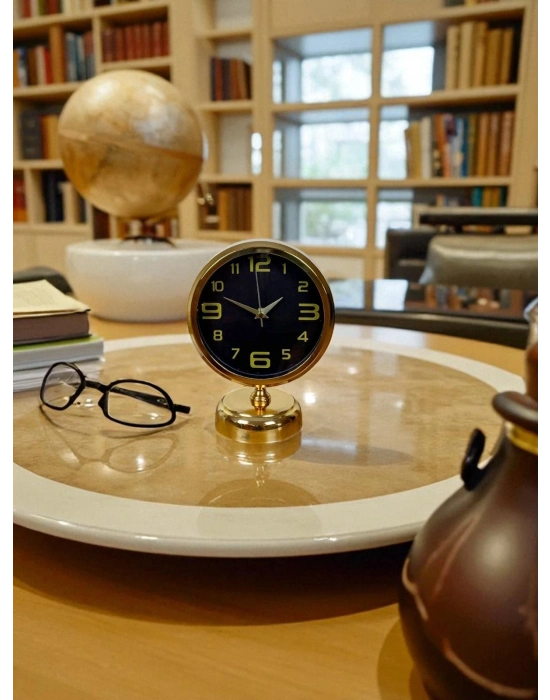 ® Pure Gold 25 x 20 Cm Metal Masa Saati