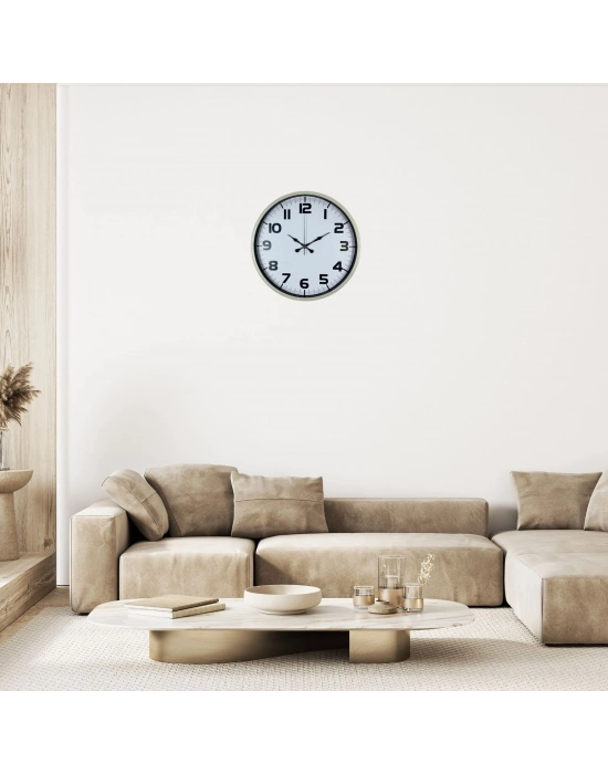 Pure Krem 36 Cm Klasik Duvar Saati