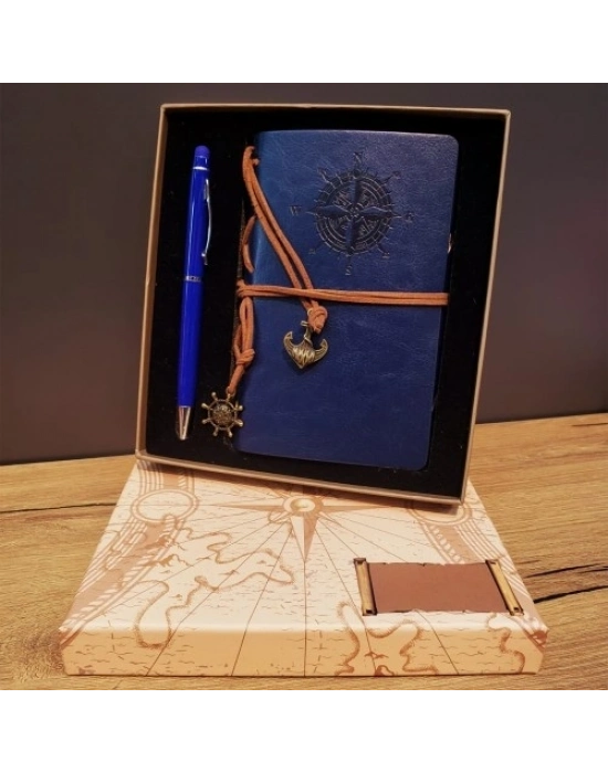 Pusula Defter Ve Tükenmez Kalem Set