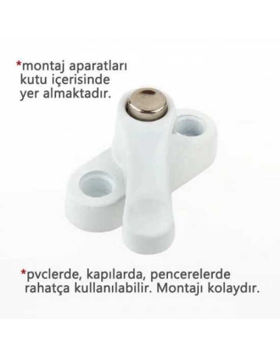 Pvc Kapı Pencere Emniyet Kilidi -  Pimapen Kilidi - Çelik - 6 Adet