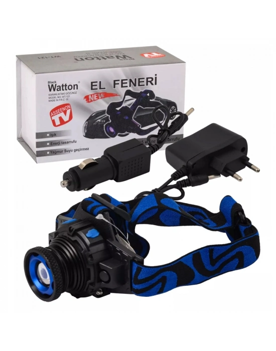 Q5 Şarjlı Mercekli Kafa Feneri Wt-121