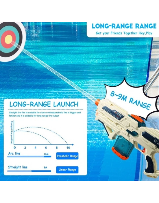 QS811-213 ŞARJLI SU TABANCASI 8 METRE 600 ML