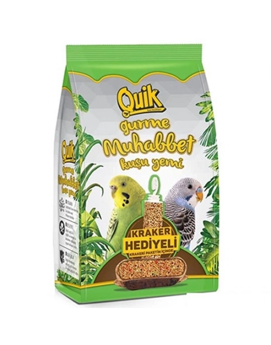 Quik Gurme Kraker Hediyeli Muhabbet Kuşu Yemi 500 Gr