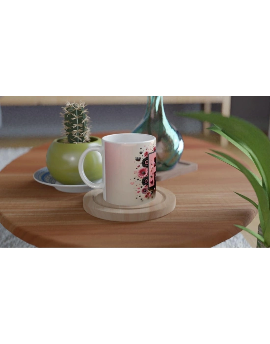 R Harfi Modern Tasarımlı Kupa Bardak