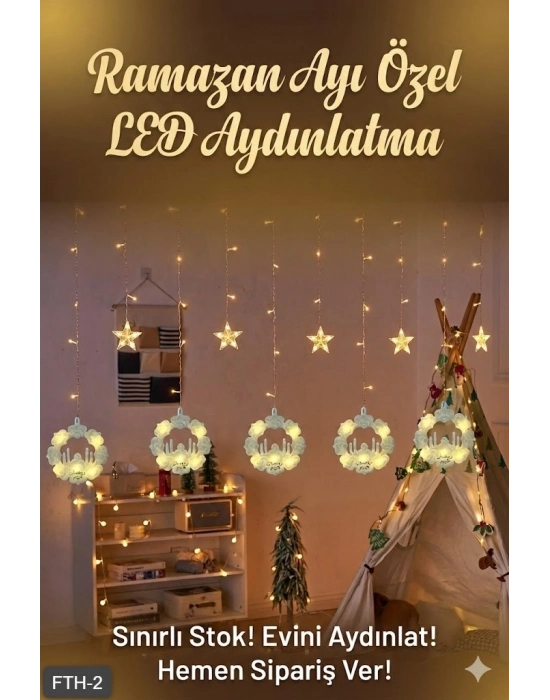 Ramazan Perde LED Işık 3 Metre