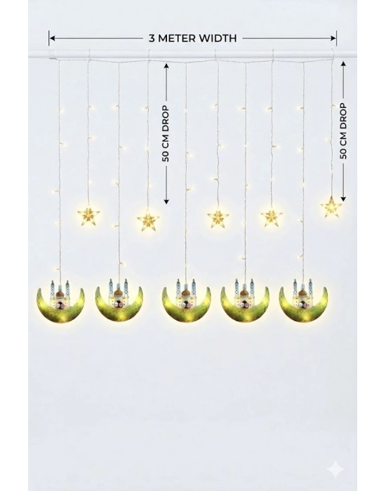 Ramazan Perde LED Işık 3 Metre