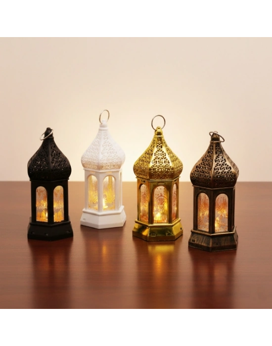 Ramazan Temalı Büyük Altıgen Kapalı Kubbe LED Lamba