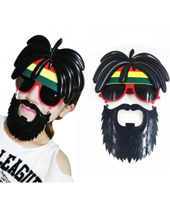 Rasta Peruklu Bob Marley Parti Gözlüğü