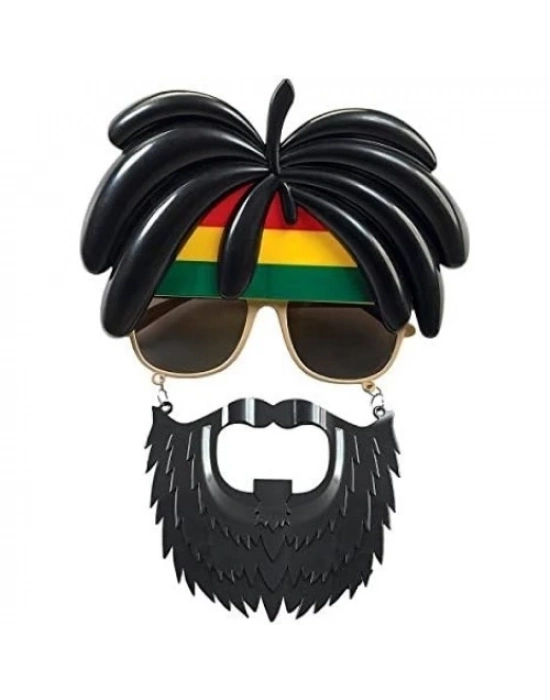 Rasta Peruklu Bob Marley Parti Gözlüğü