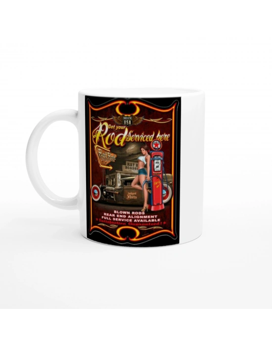 Rat Rod Roadhouse Servis Temalı Kupa Bardak