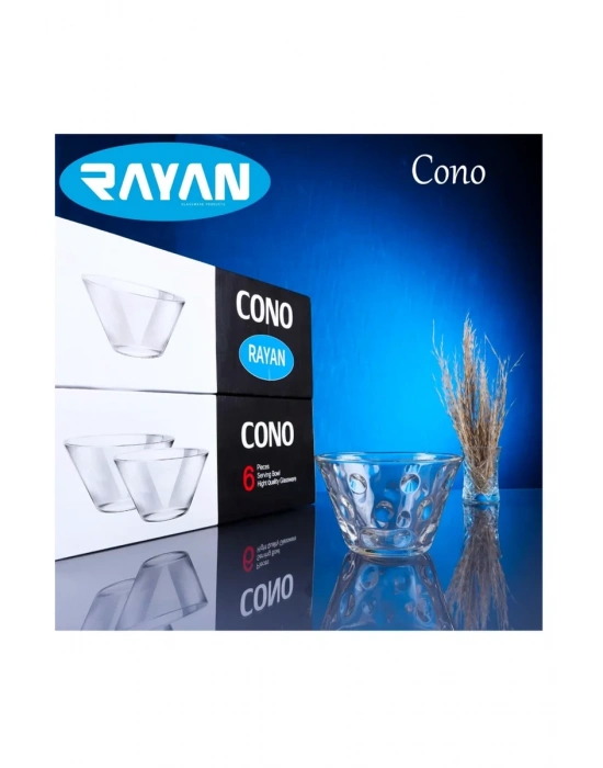Rayan Cono 6lı Büyük Cam Kase