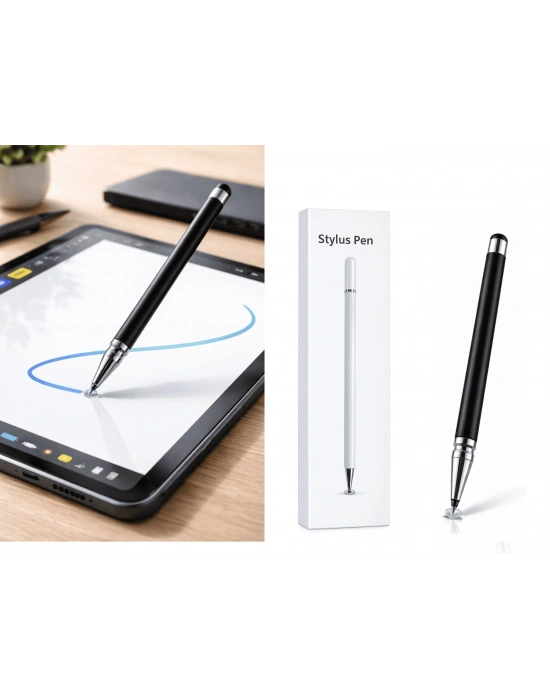 Realme C21 Uyumlu Dokunmatik Stylus Kalem Disk Uçlu Hassas Tablet Telefon Çizim Kalemi