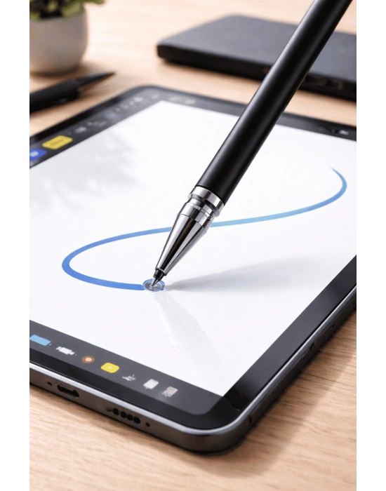 Redmi Note 12 Pro Plus Uyumlu Dokunmatik Stylus Kalem Disk Uçlu Hassas Tablet Telefon Çizim Kalemi