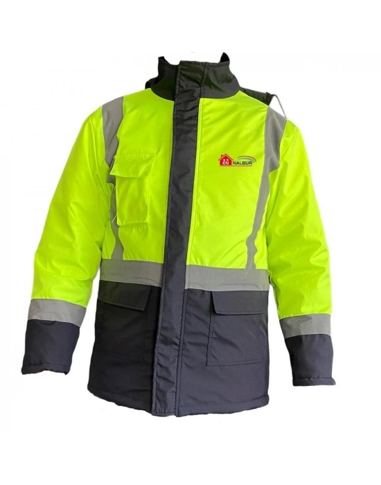 ® Reflektörlü Parka Sarı Lacivert Small