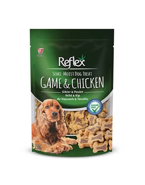 Reflex Av Hayvanlı ve Tavuklu Yarı Yumuşak Köpek Ödül Maması 1 Adet 150 Gr