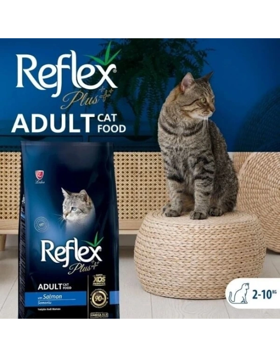 Reflex Plus Adult Somonlu Yetişkin Kedi Maması 15 Kg