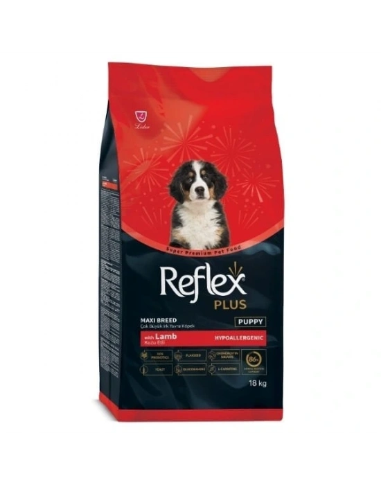 Reflex Plus Junior Kuzu Etli ve Pirinçli Büyük Irk Yavru Köpek Maması 18 Kg