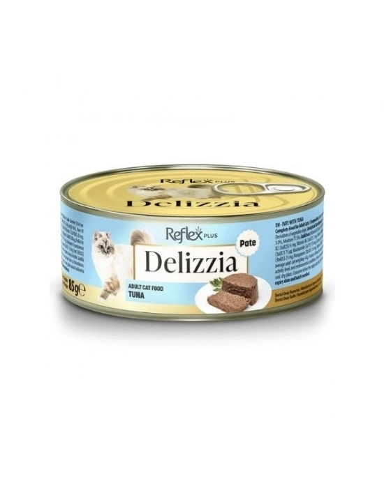 Reflex Plus Delizzia Kıyılmış Ton Balıklı Yetişkin Konserve Kedi Maması 85 Gr 1 Adet