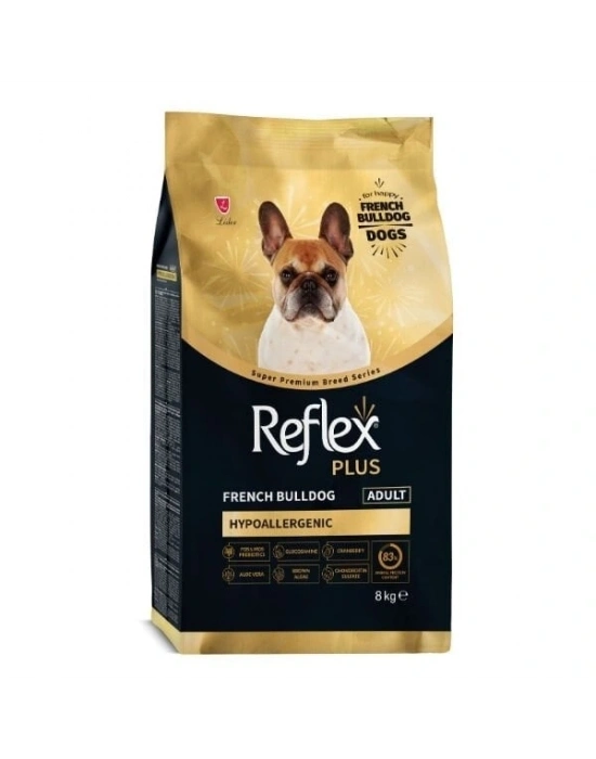 Reflex Plus French Bulldog Hypoallergenic Tavuklu Yetişkin Köpek Maması 8 Kg