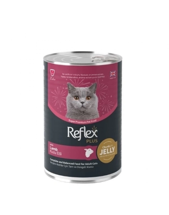 Reflex Plus Jöle İçinde Kuzu Etli Yetişkin Konserve Kedi Maması 1 Adet 400 Gr