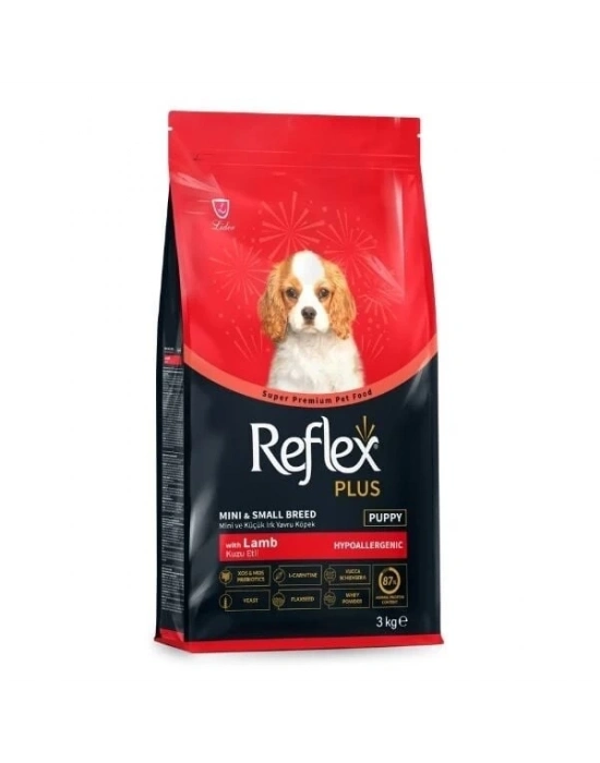 Reflex Plus Kuzu Etli Mini ve Küçük Irk Yavru Köpek Maması 3 Kg