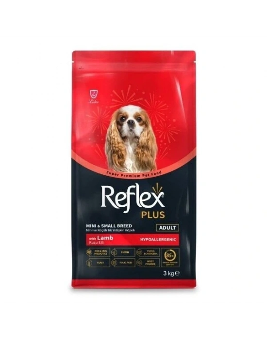 Reflex Plus Kuzu Etli Mini ve Küçük Irk Yetişkin Köpek Maması 3 Kg