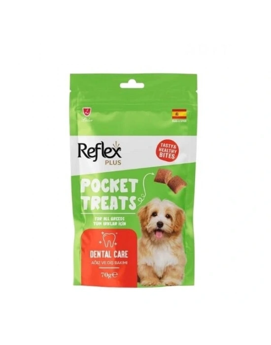 Reflex Plus Pocket Treats Ağız ve Diş Sağlığı için Köpek Ödül Maması 70 Gr 1 Adet