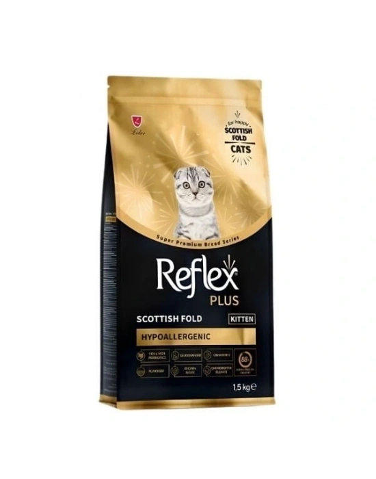 Reflex Plus Scottish Fold Hypoallergenic Tavuklu Yavru Kedi Maması 1.5 Kg