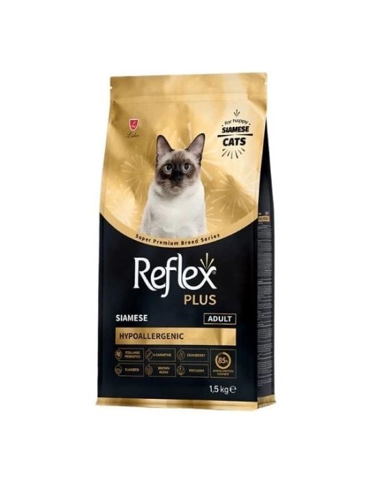 Reflex Plus Siamese Hypoallergenic Tavuklu Yetişkin Kedi Maması 1.5 Kg