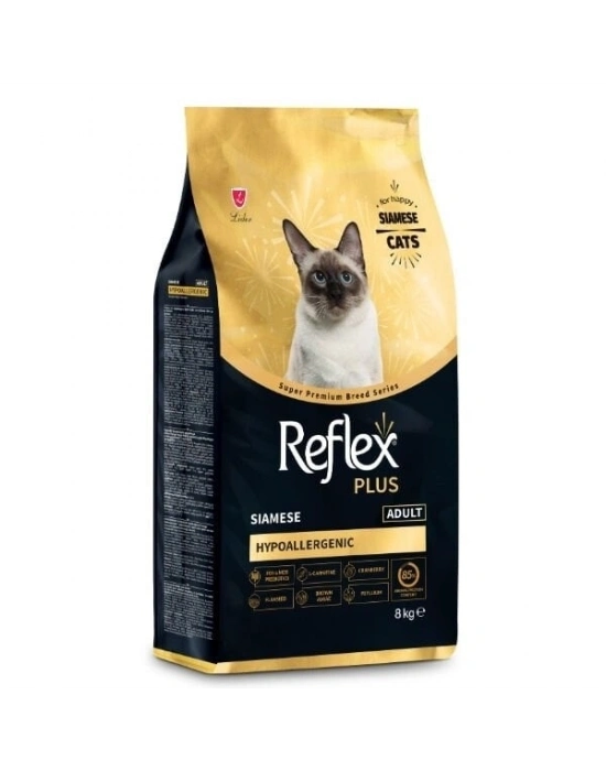 Reflex Plus Siamese Hypoallergenic Tavuklu Yetişkin Kedi Maması 8 Kg