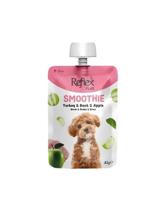 Reflex Plus Smoothie Hindi Etli Ördekli ve Elmalı Sıvı Yetişkin Köpek Ödül Maması 1 Adet 85 Gr