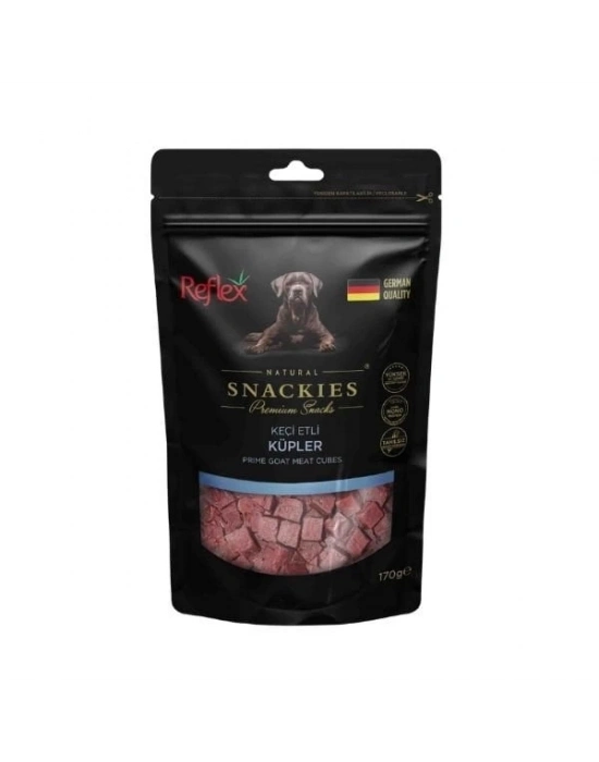 Reflex Snackies Natural Keçi Etli Küpler Tahılsız Köpek Ödül Maması 1 Adet 170 Gr