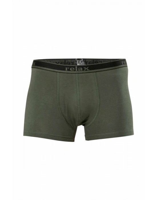 Relax Pamuklu Esnek Erkek Boxer Haki - 1268A