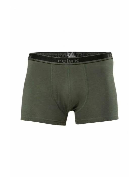 Relax Pamuklu Esnek Erkek Boxer Haki - 1268A