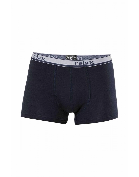 Relax Pamuklu Esnek Erkek Boxer Lacivert - 1268A